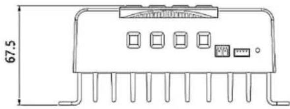 Vevor MC2430N10-B - PRODUCT DIMENSIONS - 1