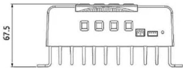 Vevor MC2430N10-B - PRODUCT DIMENSIONS - 1
