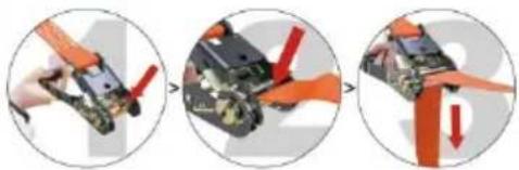Vevor PR-014-60 - • HOW TO USE THE RATCHET LINE? - 1