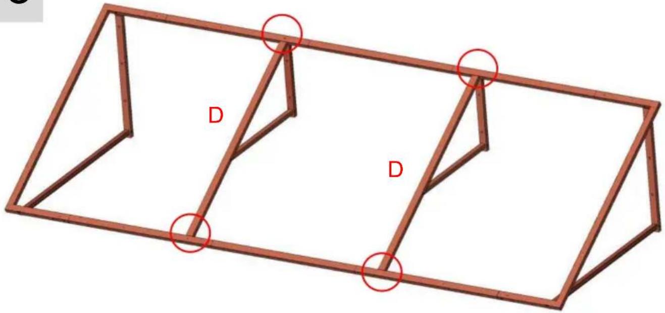 Vevor CGW-104INCH - ÉTAPE D'ASSEMBLAGE - 5
