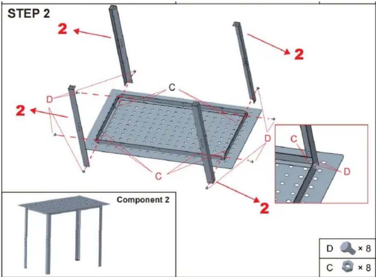 Vevor 800lb-1 - ASSEMBLY STEP - 3