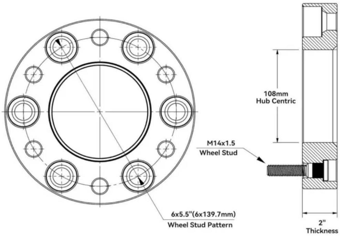 Vevor 6550-6550-E-108-09 - Torque of Nuts : - 1