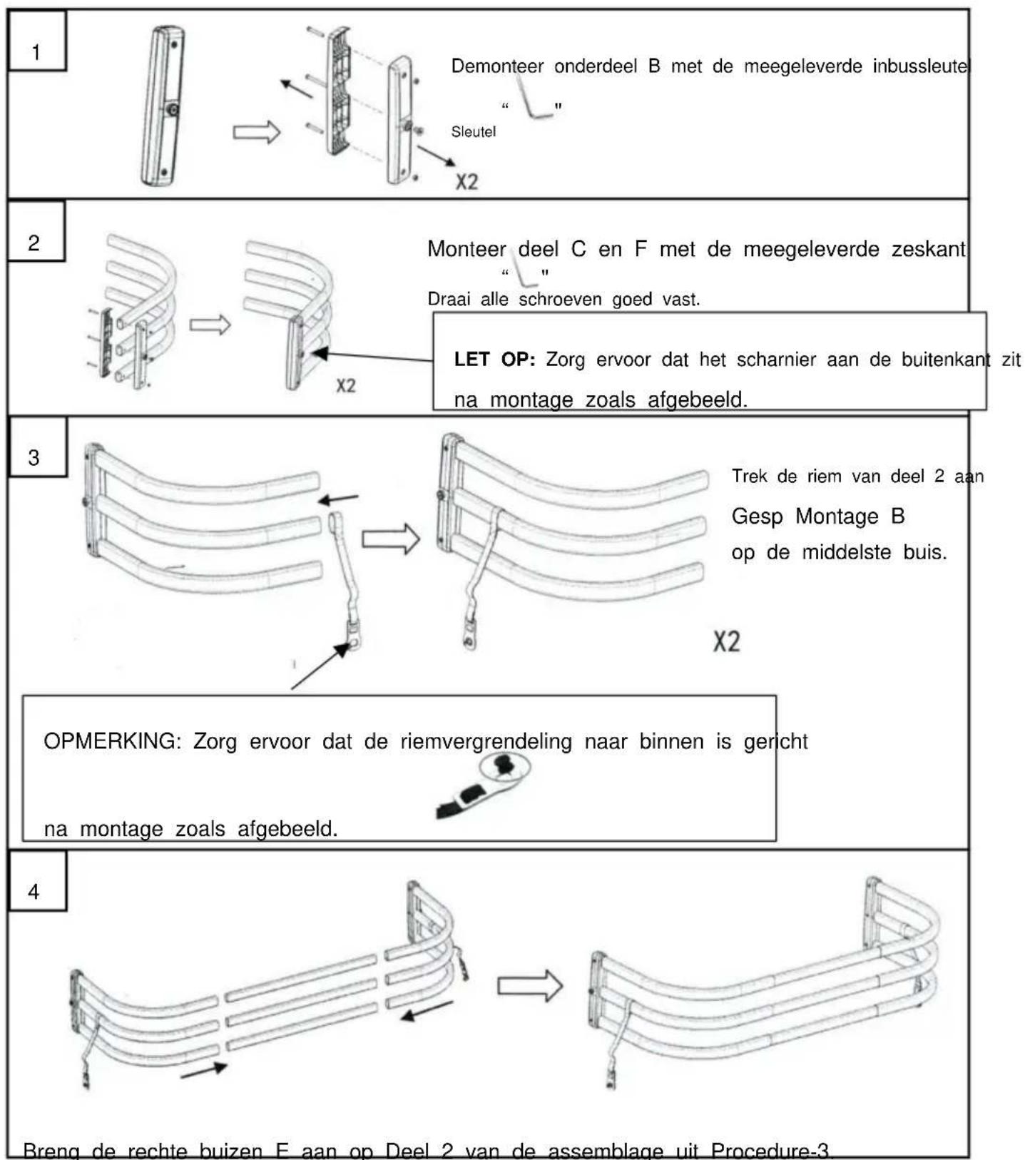 Vevor TZJ-01-02 - Montageprocedures - 1