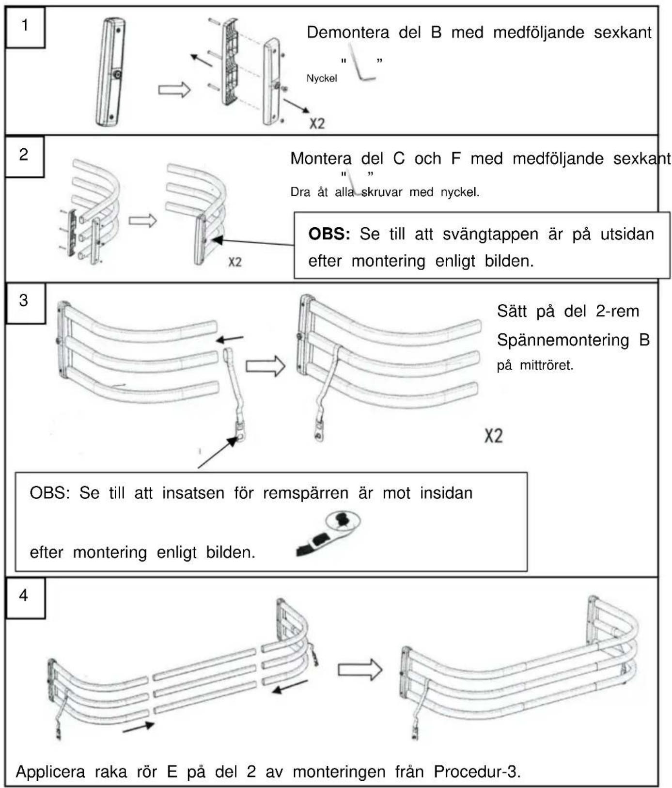 Vevor TZJ-01-02 - Monteringsprocedurer - 1