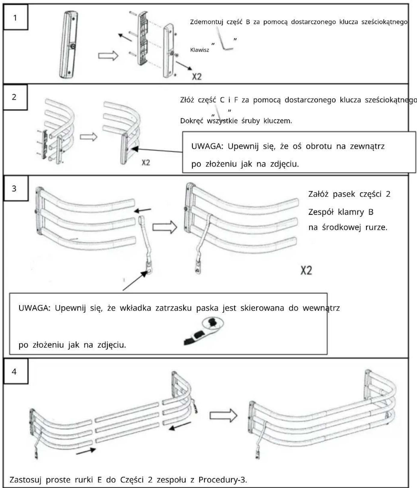 Vevor TZJ-01-02 - Procedury montażu - 1