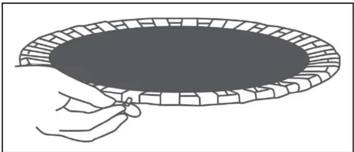 Vevor TX-B6232B - Stap 2 - De trampoline bevestigen - 1