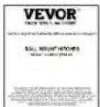 Vevor TK-HBM-2"H - PARTS LIST - 4
