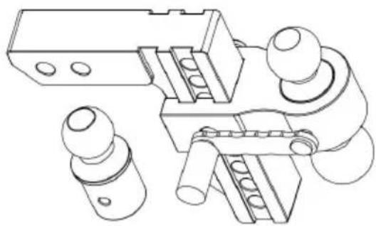 Vevor AL-2-DROP6 - BALL MOUNT HITCHES - 2