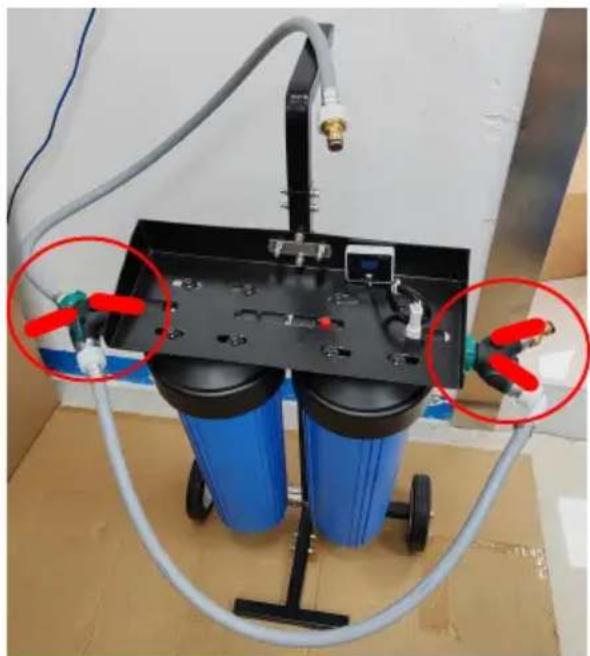 Vevor JY-DI-02EU3 - DUAL OUTLET MODE ADJUSTMENT INSTRUCTIONS - 1