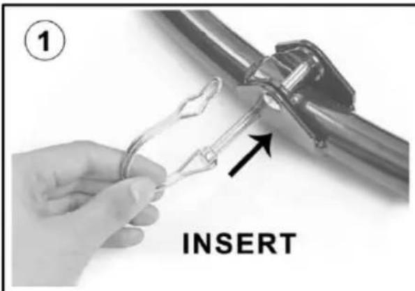 Vevor TX-B6232B-36IN+I - Step 2 - Install the SECURE PINS - 1