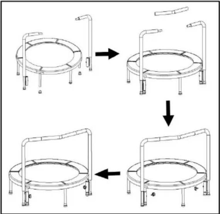 Vevor TX-B6232B-36IN+I - Step 5 - Assemble Handle Bar - 1