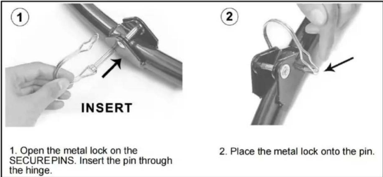 Vevor TX-B6232B-36IN+I - Schritt 2 - Installieren Sie die SECURE PINS - 1