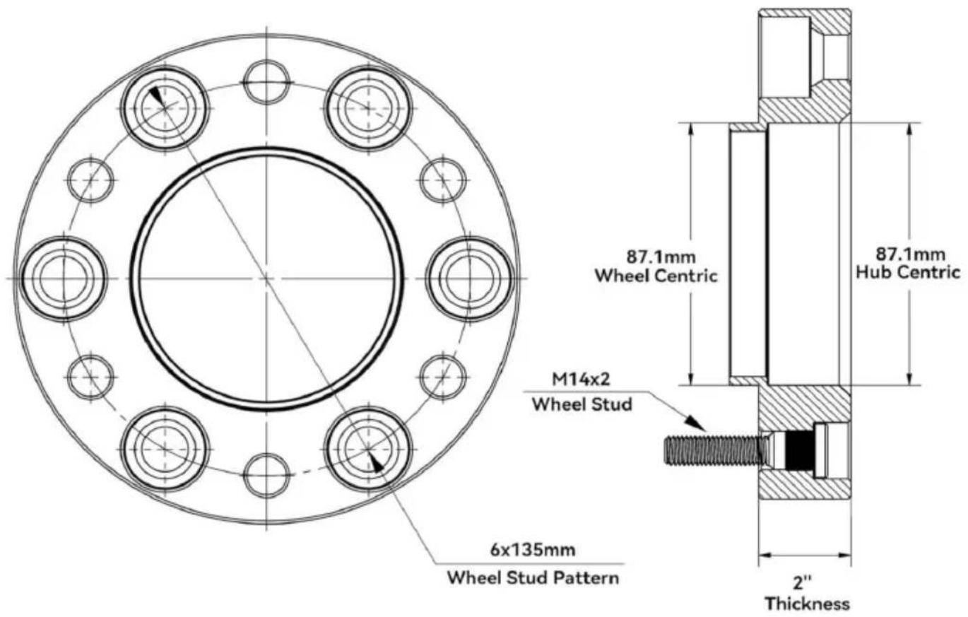 Vevor 6135-6135-ET-87.1-50 - Torque of Nuts : - 1