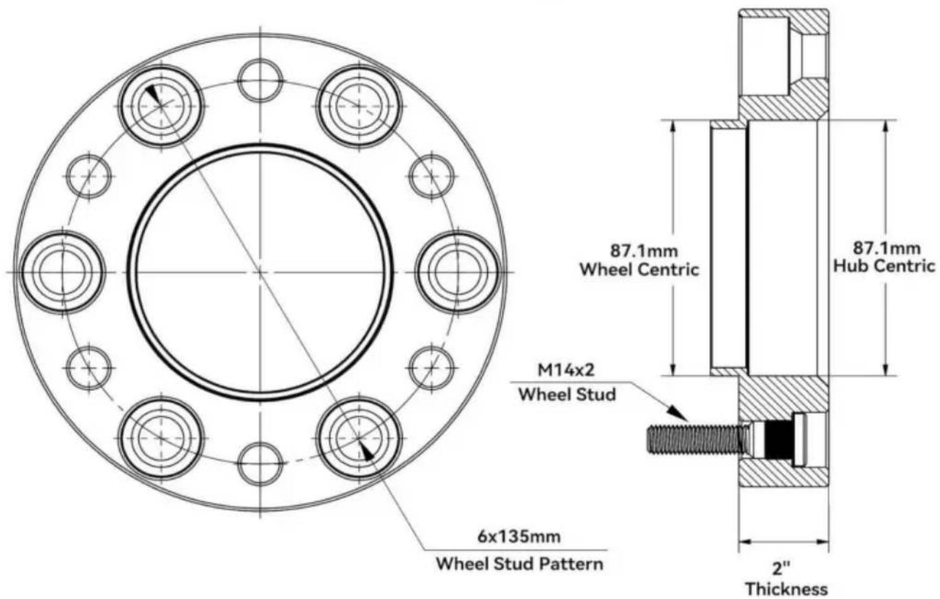 Vevor 6135-6135-ET-87.1-50 - Torque of Nuts : - 1