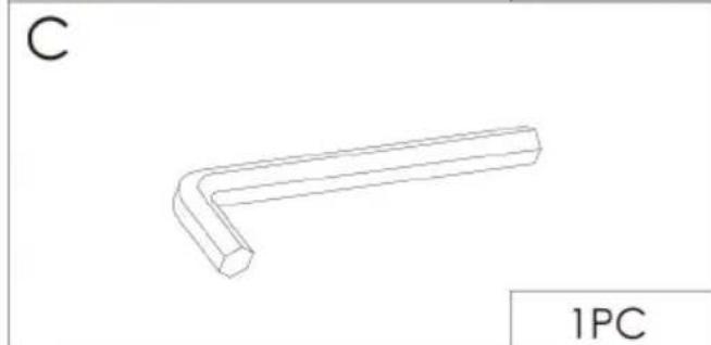 Vevor OPX-BSS-24IN-6T-N - PACKAGE CONTENTS - 7
