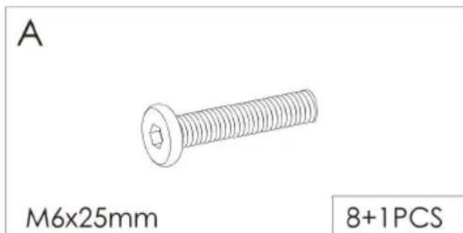 Vevor OPX-BSS-24IN-6T-N - PACKAGE CONTENTS - 5