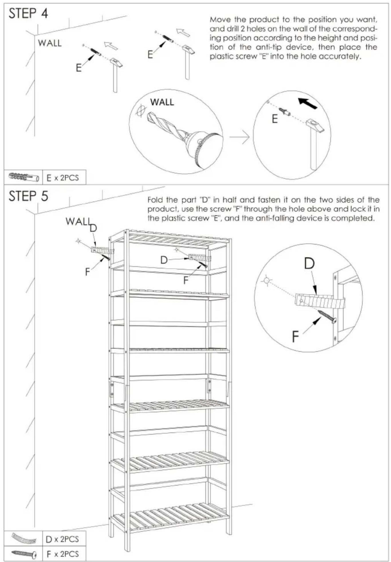 Vevor OPX-BSS-24IN-6T-N - ASSEMBLY STEPS - 4