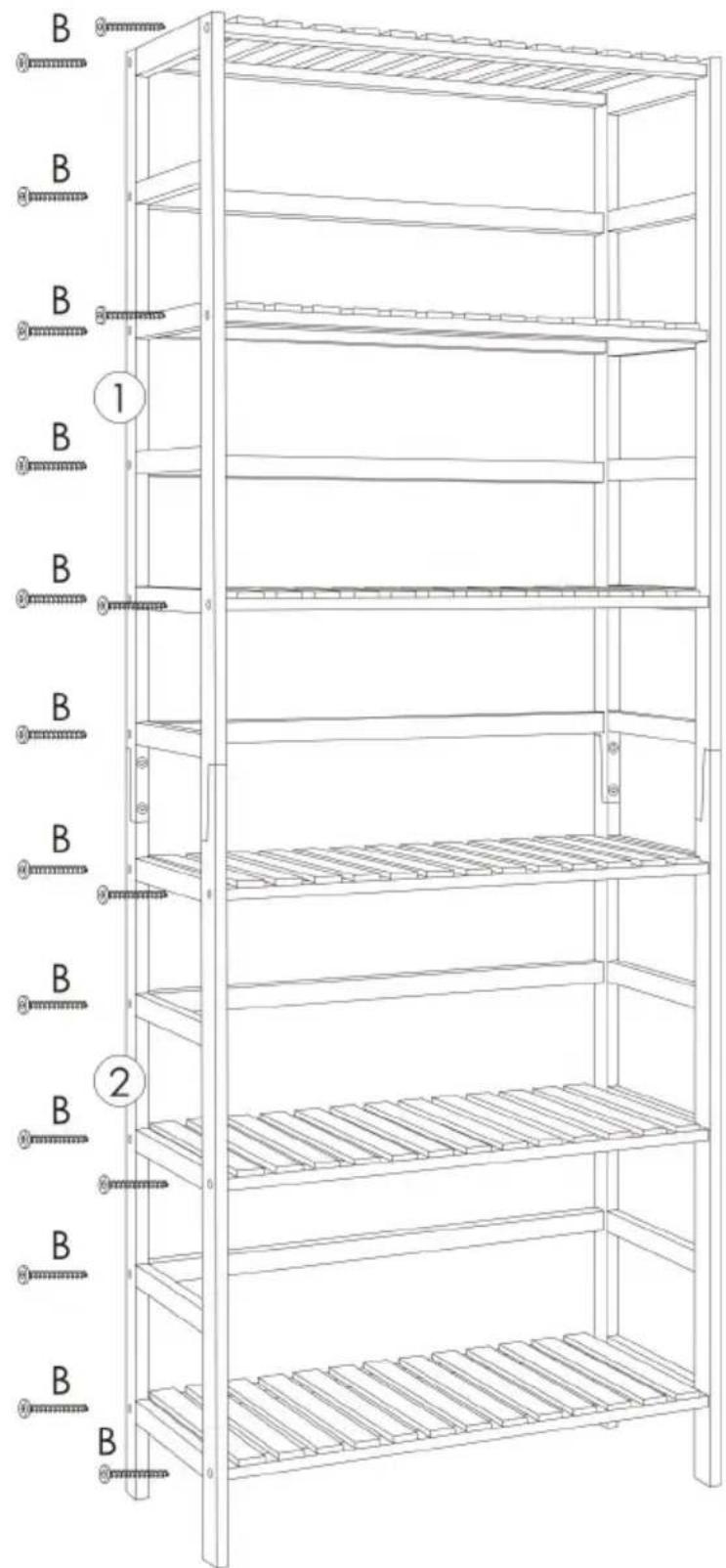 Vevor OPX-BSS-24IN-6T-N - ASSEMBLY STEPS - 3