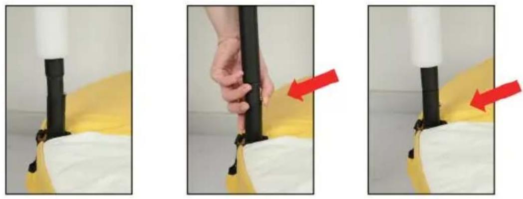 Vevor TX-B7110-55IN - Steg 4 - Installera skyddsnatsstolpen - 1