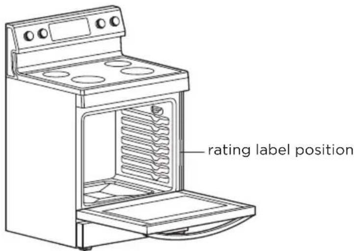 MIDEA MER30S2AWW - Rating Plate Label Location - 1