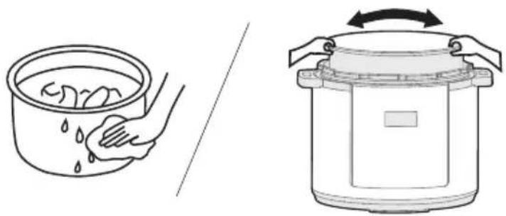 MIDEA ERPT627W - Put the inner pot into the cooker - 1