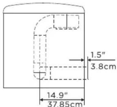 MIDEA MLTE45A2BWW - Dimensions for installation - 2