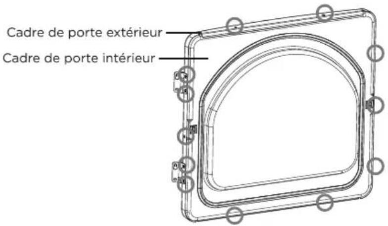 MIDEA MLTE45A2BWW - PROCÉDURE D'INVERSION DE PORTE - 3