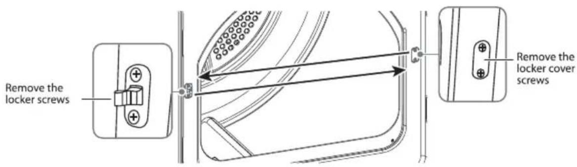 MIDEA MLTE45A2BWW - DOOR REVERSAL PROCEDURE - 2