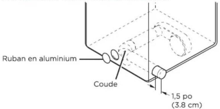 MIDEA MLTE45A2BWW - Option 1 : Évacuation latérale - 2