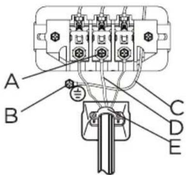 MIDEA MLTE45A2BWW - 3-Wire system connections - 1