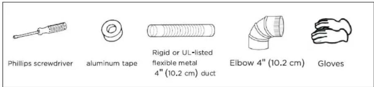 MIDEA MLTE45A2BWW - Tools and materials you will need - 1