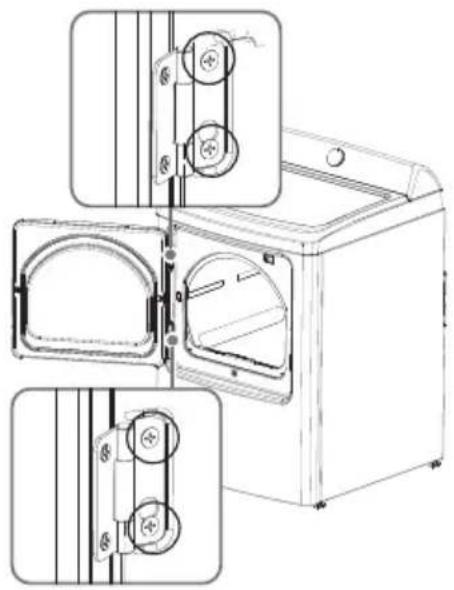 MIDEA MLTE45A2BWW - DOOR REVERSAL PROCEDURE - 5