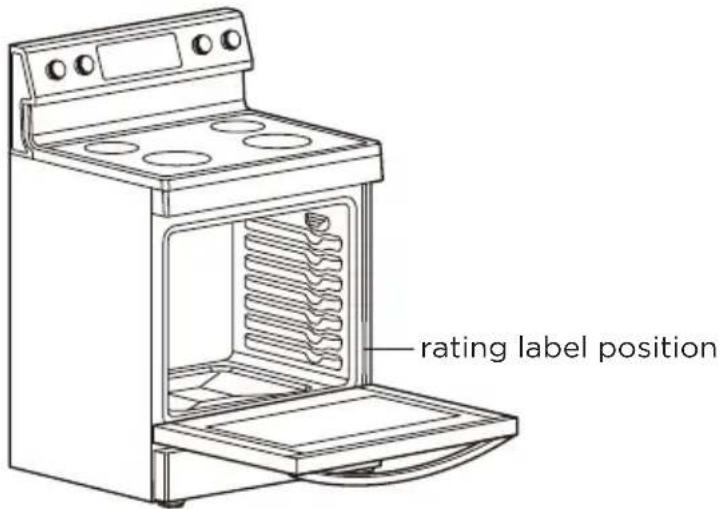 MIDEA MER30S2ABB - Rating Plate Label Location - 1