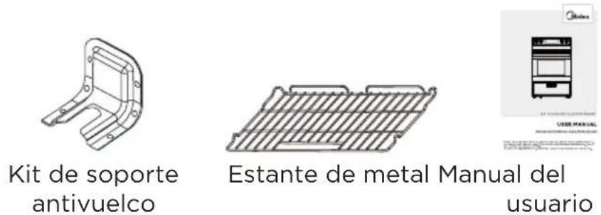 MIDEA MER30S2ABB - Piezas incluidas con el producto - 1