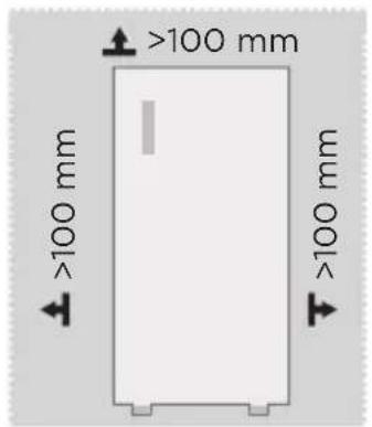 MIDEA MDRU229FZE01 - Dimenzije i razmaci - 1