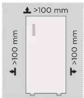 MIDEA MDRU229FZE01 - Dimensiones y espacios libres - 1