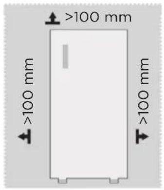 MIDEA MDRU229FZE01 - Përmasat dhe hapësirat - 1