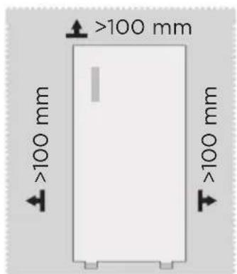 MIDEA MDRU229FZE01 - Izmēri un attālumi - 1