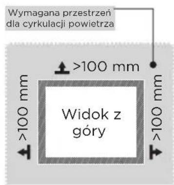 MIDEA MDRU229FZE01 - Wymiary i odstępy - 2
