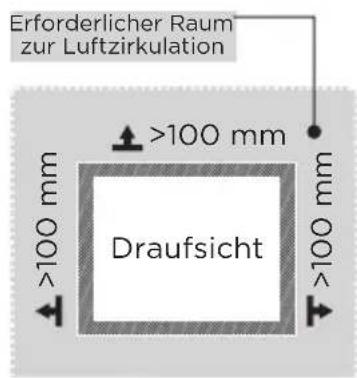 MIDEA MDRU229FZE01 - Abmessungen und Abstände - 2
