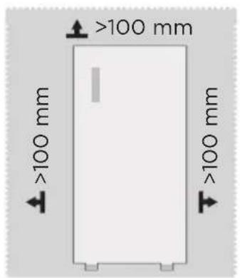 MIDEA MDRU229FZE01 - Matmenys ir atstumai - 1