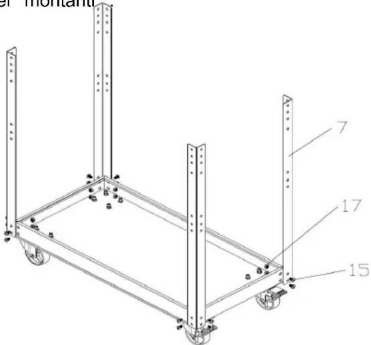 Vevor T271401 - Fase 2: assemblaggio del montante 7# . - 1