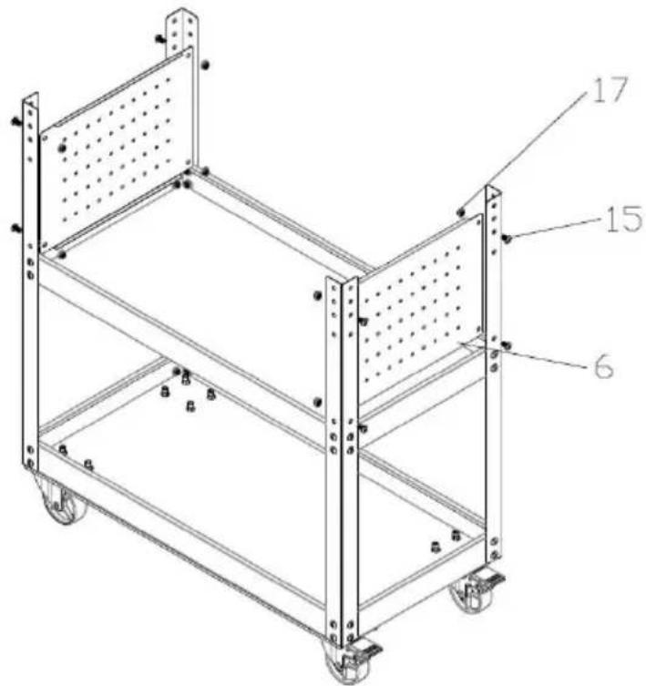 Vevor T271401 - Schritt 4: Stecktafel 6# zusammenbauen. - 1
