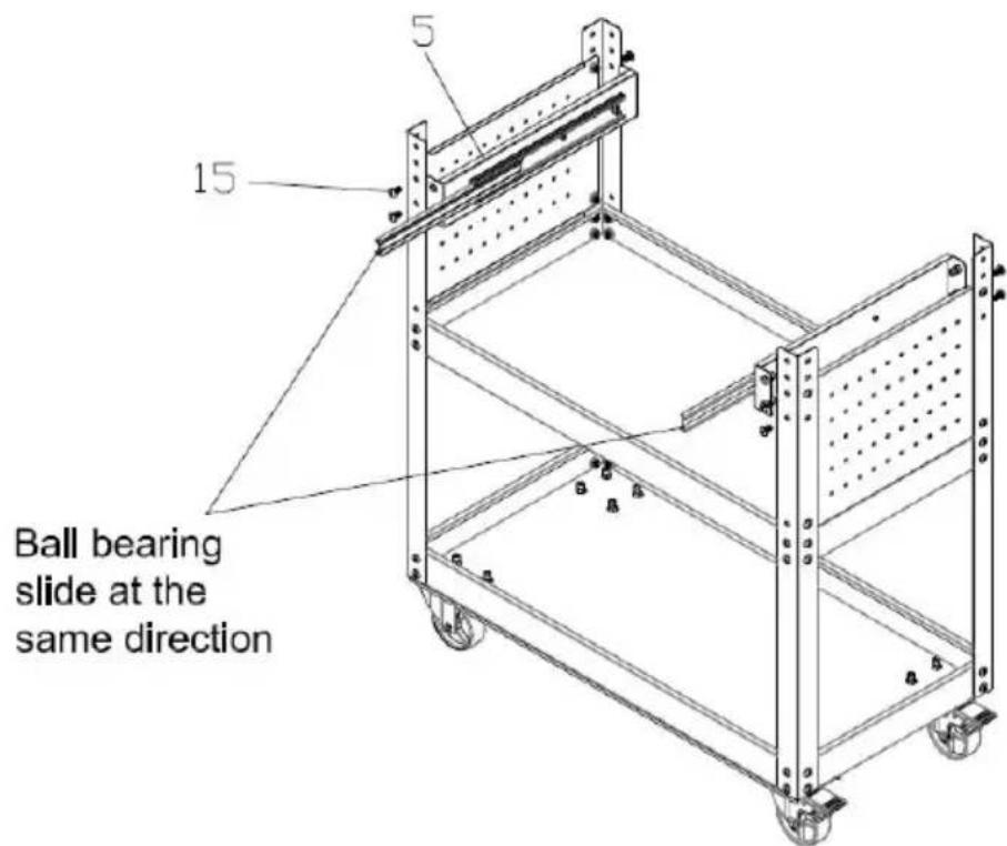 Vevor T271401 - Fase 4: assemblaggio del pannello forato da 6#. - 2