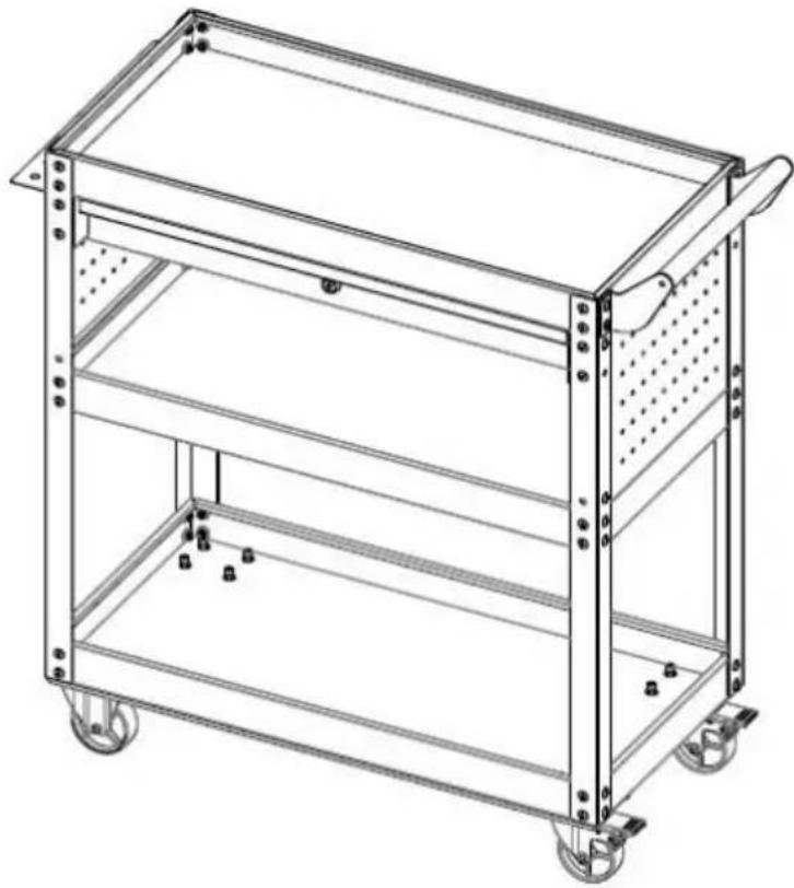 Vevor T271401 - Stap 7 : Monteer de lade 4# en EVA . - 1