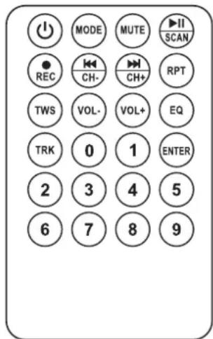 IBIZA SOUND SLK10A-TWS - TELECOMANDO - 1