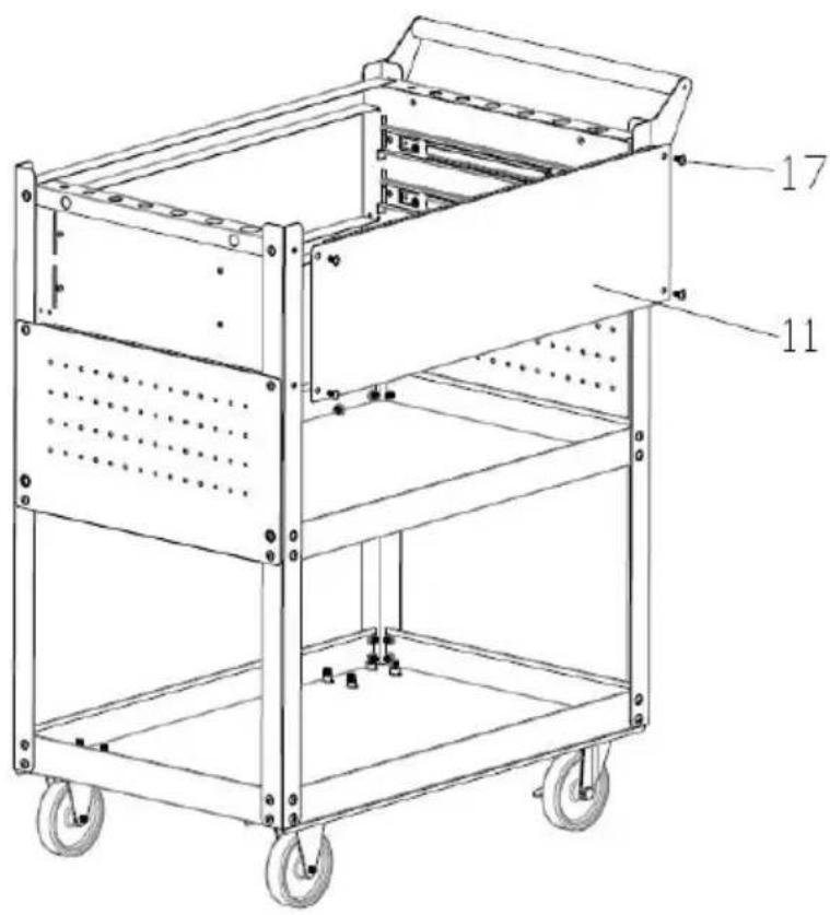 Vevor T271802 - Schritt 7 : Zusammenbau der Rückwand 11# . - 1