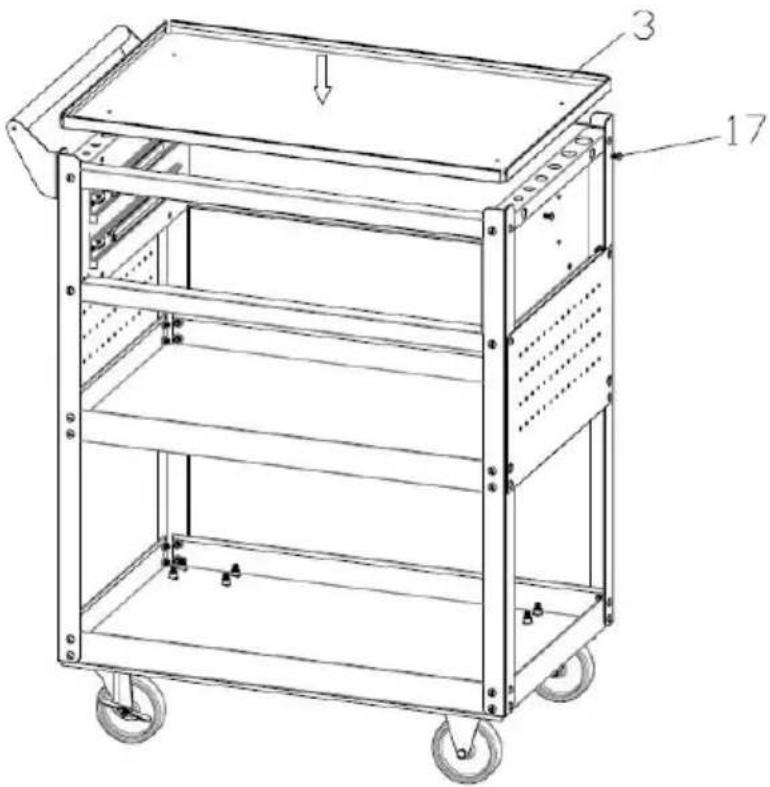 Vevor T271802 - Paso 8 : Ensamble el estante superior 3n. - 1