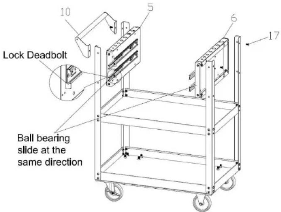 Vevor T271802 - Step 4: Assembly the mounting plates 5#&amp;6#, and Handle 10#. - 1