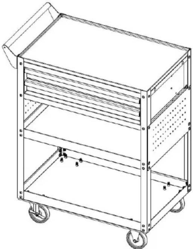 Vevor T271802 - Paso 9 : Ensamble el cajón 4. y EVA . - 2